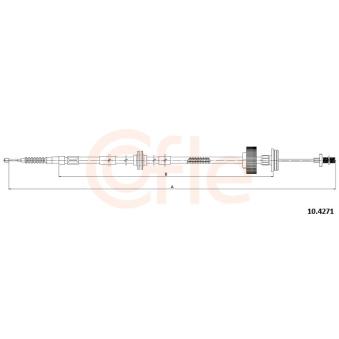 Tirette à câble, frein de stationnement COFLE 92.10.4271 pour MERCEDES-BENZ CLE 3.0d - 235cv