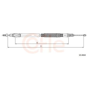 Tirette à câble, frein de stationnement COFLE OEM 474635
