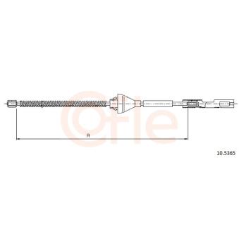 Tirette à câble, frein de stationnement COFLE OEM 1340832