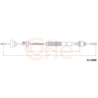 Tirette à câble, commande d'embrayage COFLE OEM 2150R2 Tirette à câble, commande d'embrayage COFLE OEM 2150R2
