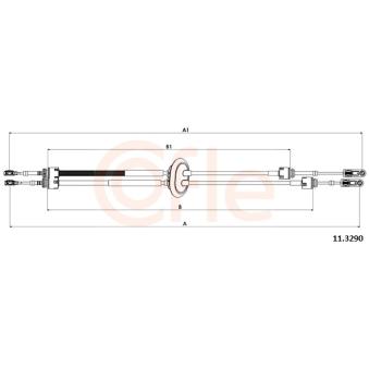 Tirette à câble, boîte de vitesse manuelle COFLE OEM 2444HW