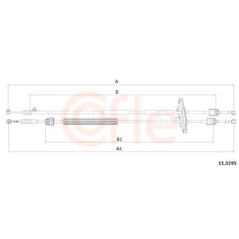 Tirette à câble, boîte de vitesse manuelle COFLE [92.11.3295]