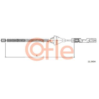 Tirette à câble, frein de stationnement COFLE OEM 1232018