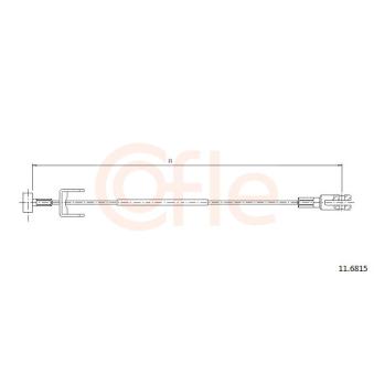 Tirette à câble, frein de stationnement COFLE OEM 4420801