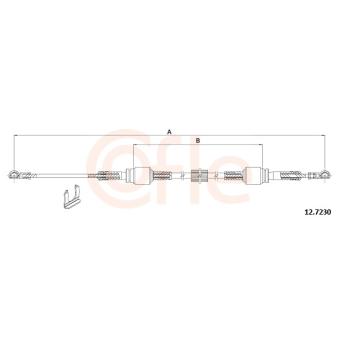 Tirette à câble, boîte de vitesse manuelle COFLE [92.12.7230]