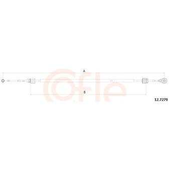 Tirette à câble, boîte de vitesse manuelle COFLE OEM 55231155