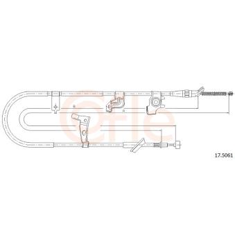 Tirette à câble, frein de stationnement COFLE OEM 71742845
