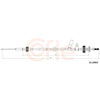 Tirette à câble, frein de stationnement COFLE 92.1E.LR003 pour LAND ROVER DISCOVERY 3.0 4x4 - 340cv