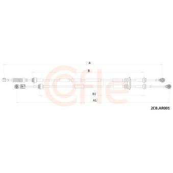 Tirette à câble, boîte de vitesse manuelle COFLE [92.2CB.AR001]