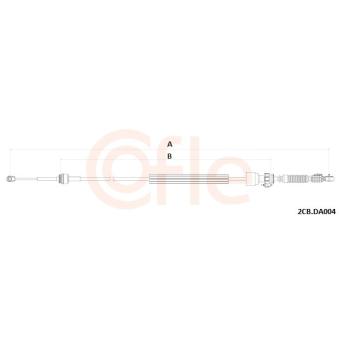 Tirette à câble, boîte de vitesse manuelle COFLE [92.2CB.DA004]