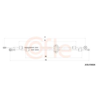 Tirette à câble, boîte de vitesse manuelle COFLE OEM 1878555