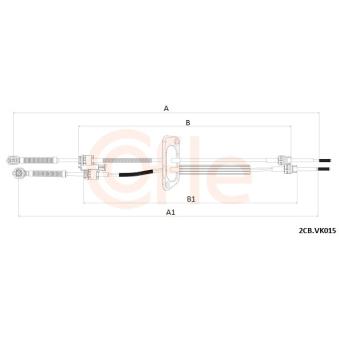 Tirette à câble, boîte de vitesse manuelle COFLE 92.2CB.VK015