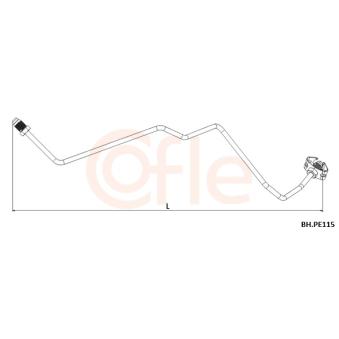 Flexible de frein arrière droit COFLE [92.BH.PE115]