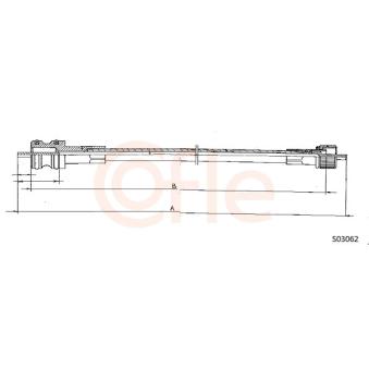 Câble flexible de commande de compteur COFLE [92.S03062]
