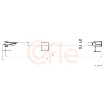 Câble flexible de commande de compteur COFLE [92.S07016]