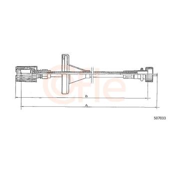 Câble flexible de commande de compteur COFLE OEM 7635491