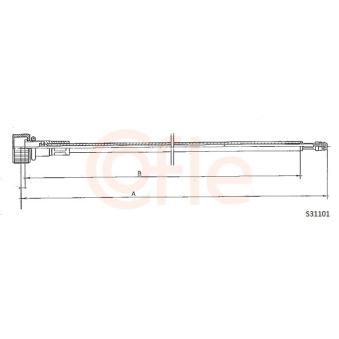 Câble flexible de commande de compteur COFLE [92.S31101]