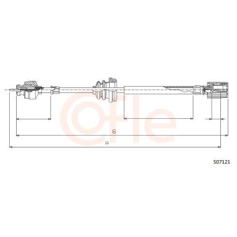 Câble flexible de commande de compteur COFLE [S07121]