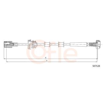 Câble flexible de commande de compteur COFLE OEM 1315805080