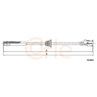 Câble flexible de commande de compteur COFLE [S1S002]
