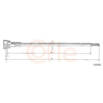 Câble flexible de commande de compteur COFLE [S31002]