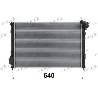 Radiateur, refroidissement du moteur FRIGAIR 0102.3124