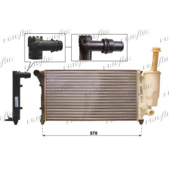 Radiateur, refroidissement du moteur FRIGAIR OEM 51773190