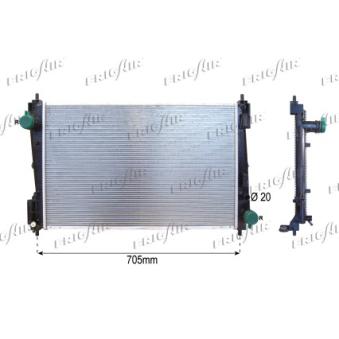 Radiateur, refroidissement du moteur FRIGAIR OEM 557004480
