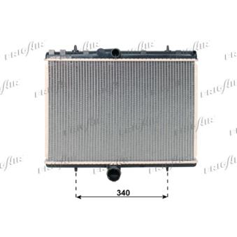 Radiateur, refroidissement du moteur FRIGAIR 0104.3167 pour KIA CEED 1.6 HDI 90 - 90cv