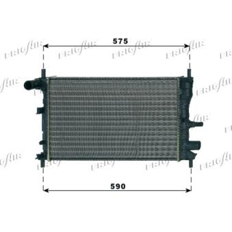 Radiateur, refroidissement du moteur FRIGAIR OEM 1098809