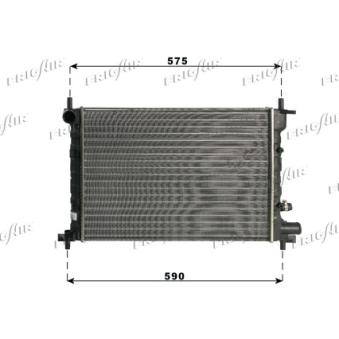Radiateur, refroidissement du moteur FRIGAIR OEM 1045528