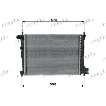 Radiateur, refroidissement du moteur FRIGAIR OEM 1045528