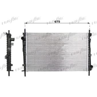 Radiateur, refroidissement du moteur FRIGAIR OEM 1085636