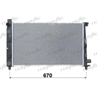 Radiateur, refroidissement du moteur FRIGAIR 0106.3006
