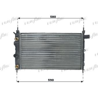 Radiateur, refroidissement du moteur FRIGAIR 0107.3031