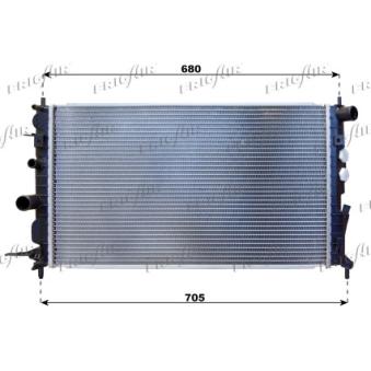 Radiateur, refroidissement du moteur FRIGAIR OEM 52479100