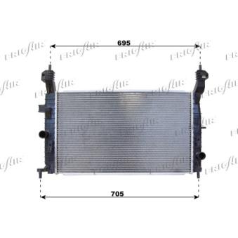 Radiateur, refroidissement du moteur FRIGAIR 0107.3094