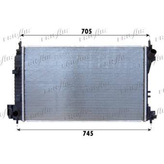Radiateur, refroidissement du moteur FRIGAIR OEM 1300245