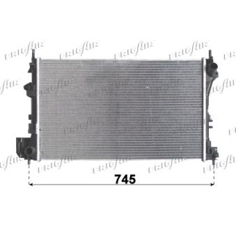 Radiateur, refroidissement du moteur FRIGAIR 0107.3113