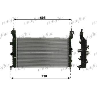 Radiateur, refroidissement du moteur FRIGAIR OEM 1300413