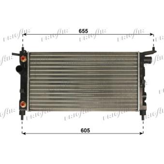 Radiateur, refroidissement du moteur FRIGAIR OEM 1300150