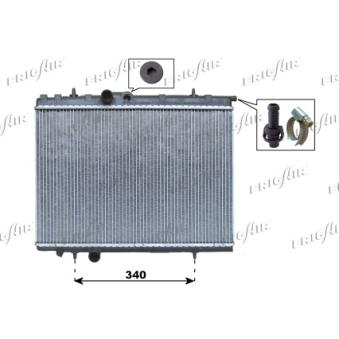Radiateur, refroidissement du moteur FRIGAIR OEM 133325