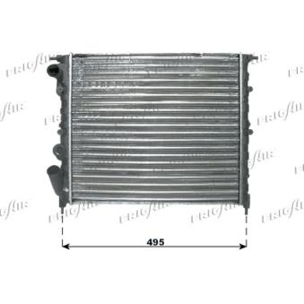 Radiateur, refroidissement du moteur FRIGAIR 0109.3049