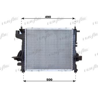 Radiateur, refroidissement du moteur FRIGAIR OEM 7701352903