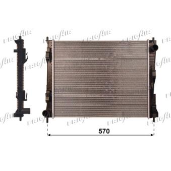 Radiateur, refroidissement du moteur FRIGAIR 0109.3108