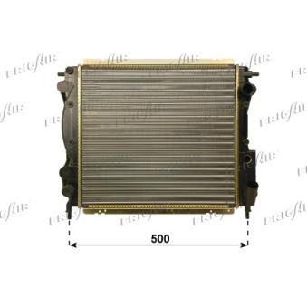 Radiateur, refroidissement du moteur FRIGAIR 0109.3119