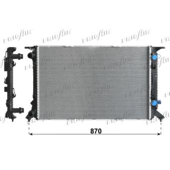 Radiateur, refroidissement du moteur FRIGAIR OEM 8K0121251AC