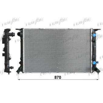 Radiateur, refroidissement du moteur FRIGAIR 0110.3145 pour AUDI A5 2.7 TDI - 190cv