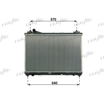 Radiateur, refroidissement du moteur FRIGAIR OEM 1770067J00