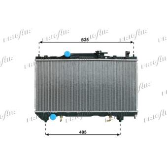 Radiateur, refroidissement du moteur FRIGAIR OEM 164000228087